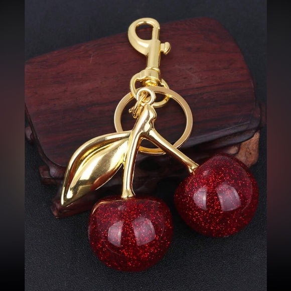 CHERRIES KEYCHAIN AND BAG ACCESSORY - Picture 7 of 9